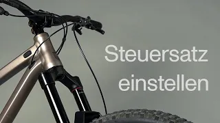 steuersatz-spiel am bike einstellen