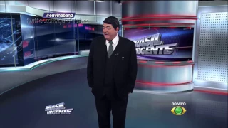 Trecho inicial do "Brasil Urgente" e indireta para Luiz Bacci (03/06/2015)