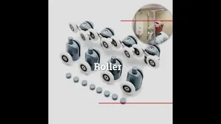 Rollero - Set of 8 wheels for shower