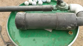 "The Angry Elephant" golf ball cannon.