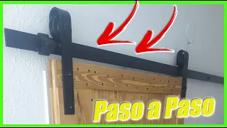 Te Muestro como Instalar una PUERTA CORREDERA de GRANERO (Paso a Paso)