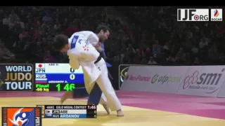 Judo Grand Slam Paris 2017 Final -66kg ABE Hifumi (JPN) vs. ARDANOV Anzaur (RUS)