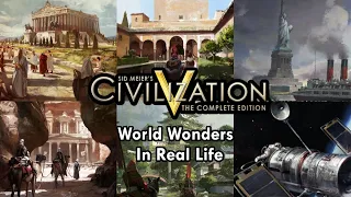 Civilization 5 | All World Wonders Quotes + Real Life Comparison - Includes Deleted and DLC Wonders