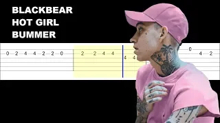 blackbear - hot girl bummer (Easy Guitar Tabs Tutorial)