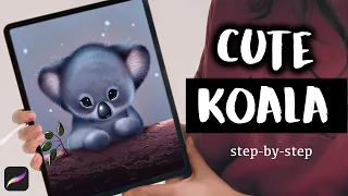 Draw a CUTE KOALA with me - Easy Procreate Tutorial