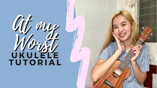 At my worst by Pink Sweats | UKULELE TUTORIAL (Easy Chords)