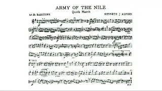 The Army Of The Nile March (Kenneth J. Alford) - 1st B-flat Baritone