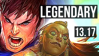 GAREN vs ILLAOI (TOP) | 17/0/7, 4.3M mastery, Quadra, Legendary, Rank 7 Garen | JP Master | 13.17