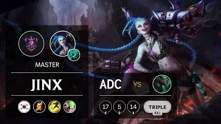 Jinx ADC vs Twitch - KR Master Patch 9.11