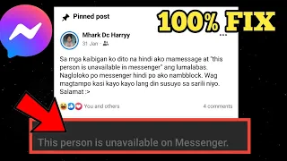 PAANO AYUSIN ANG "THIS PERSON IS UNAVAILABLE IN MESSENGER" ISSUE 2022 | FIX 100% WORKING