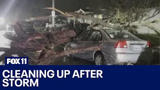 Southern California cleans up after historic storm
