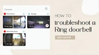 Troubleshooting a Ring Doorbell