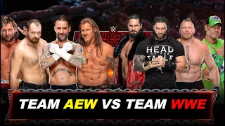 WWE 2K22 Team Dean Ambrose Vs Team Roman Reigns
