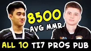 8500 average MMR highest in Dota history — all 10 players TI7 pros