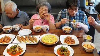 역시 집밥이 보약~! 시골집밥 먹방 (순두부찌개, 어묵볶음, 조기구이, 계란부침, 오이깍두기) Home Cooked Meal Mukbang / Korean Food Recipes