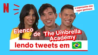 Elenco de The Umbrella Academy lê tweets em português | Netflix Brasil