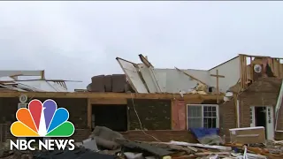 Storm Threat Looms as South Surveys Damage From Deadly Tornadoes | NBC Nightly News