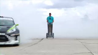 DC SHOES KEN BLOCK'S GYMKHANA THREE, PART 2 BONUS TRICK EDIT: SEGWAY DONUTS