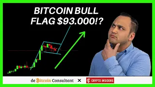 Bitcoin bull flag naar $93.000 of nog een shake out?