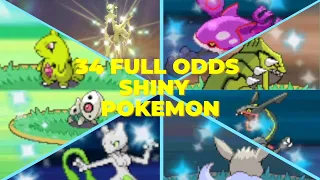 34 Live Full Odds Shiny Pokemon! 2022 Shiny Pokemon Compilation!