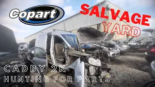 (Abandoned VW Caddy Part 8) Hunting for parts at a Copart salvage yard