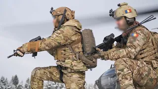 Special Operations Forces from NATO Allies US, Romania, North Macedonia, Estonia and UK Troops