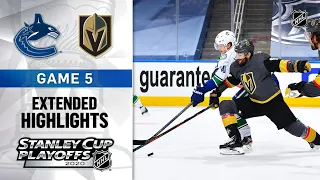 Vancouver Canucks vs Vegas Golden Knights R2, Gm5 Sep 1, 2020 HIGHLIGHTS HD