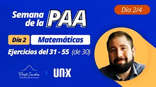 Guía PAA (2022) - Matemáticas - Del 31 al 55 (de 55)