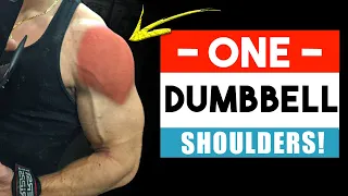 ONE Dumbbell Shoulder Workout (Workouts with ONE Dumbbell) | Single Dumbbell Exercises (NO BENCH)