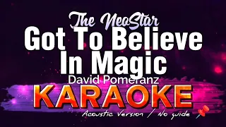 Got To Believe In Magic - David Pomeranz (KARAOKE)  NSK HD