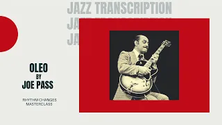 Oleo by Joe Pass Jazz Guitar Transcription