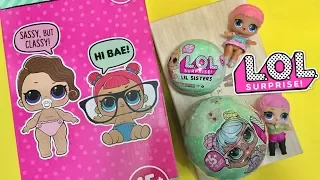 LOL Surprise Ball - Big & Lil Sisters Baby Dolls 50 Surprises Blind Bags + Bath Fizz Charms