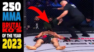 All Time MMA Most Brutal 250 Knockouts2023.