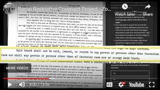 Racial Restrictive Covenant Project - Zooniverse training video