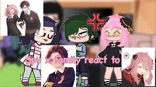 Spy x family react to 💖[] kinda cringe [] lazy edit [] anya x Damian [] Part-1 []💖😭[]Itz miss Yui