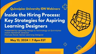 IDN Webinar: Inside the Hiring Process: Key Strategies for Aspiring Learning Designers