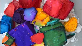 Dyed & Fresh Soft BSN Gym Chalk Crush | Oddly Satisfying ASMR | Vibrant Dyed Rainbow Chalk
