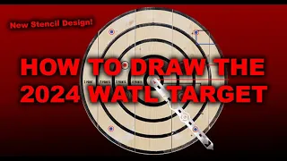 How to Draw the 2024 World Axe Throwing League (WATL) Hatchet Target - New Target Stencil