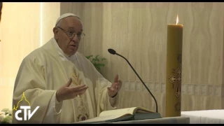 Omelia di Papa Francesco del 24 aprile 2017 – Il Verbo si è fatto carne, non si è fatto idea o legge