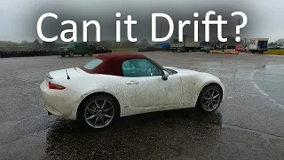 Sideways and doughnuts in a Mazda MX5 ND