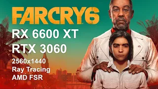 Сравнение Gigabyte Radeon RX 6600 XT и ASUS GeForce RTX 3060 в Far Cry 6 1440p