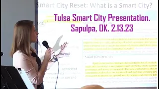 Smart City Tulsa Presentation to Ladies for Liberty Meeting, Sapulpa, Oklahoma. Feb. 13, 2023.