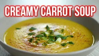 Carrot and coconut milk soup