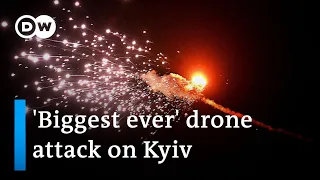 Massive drone attack on Kyiv as Ukraine set to launch counter-offensive | DW News