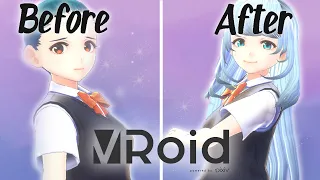 [VTuber] How To Make Long Hair In VRoid Studio [Quick Hair Tutorial]