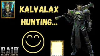Kalvalax Hunting Went Right...Worlds Strongest Kalvalax Build??? | RAID SHADOW LEGENDS