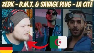 🇩🇿 Zedk - D.M.T. & Savage Plug - La Cité | GERMAN Reaction