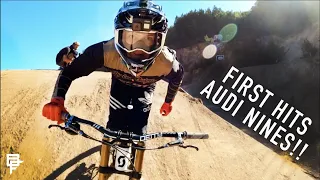 FIRST HITS AND FRONT FLIPS AT AUDI NINES!!