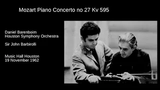 Mozart Piano Concerto no 27 K595 Barenboim Barbirolli