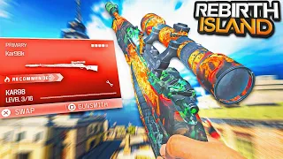 *100 KILLS* w/ #1 KAR98K CLASS on REBIRTH ISLAND! (WARZONE 3)